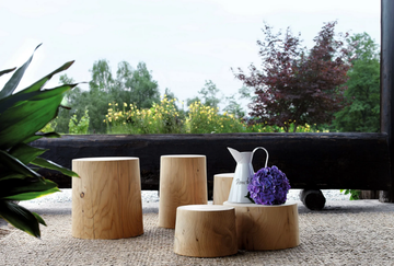 LEGNO VIVO - Round cedarwood coffee table by Riva 1920 - view 3